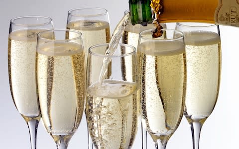Champagne takes its name from the French region of Champagne