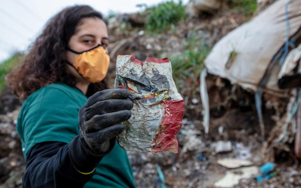 Investigation into plastic waste that is dumped and burned in Turkey. The team found plastic packaging from UK, German and global food and drinks brands and supermarkets. - Caner Ozkan/Greenpeace