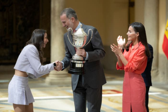 Los reyes Felipe y Letizia  en los Premios Nacionales del Deporte