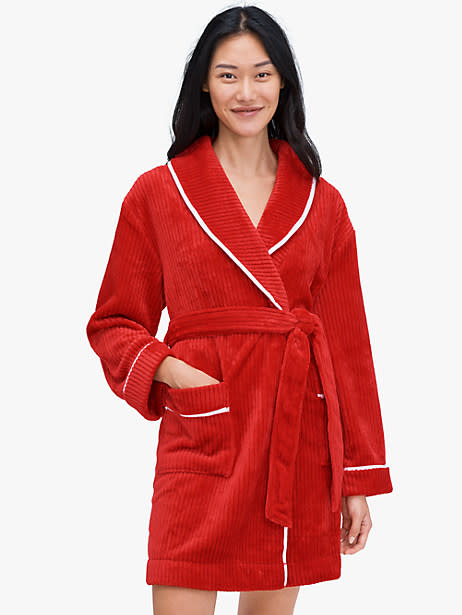 Shower her with comfort — this plush robe will feel like a hug. (Photo: Kate Spade)