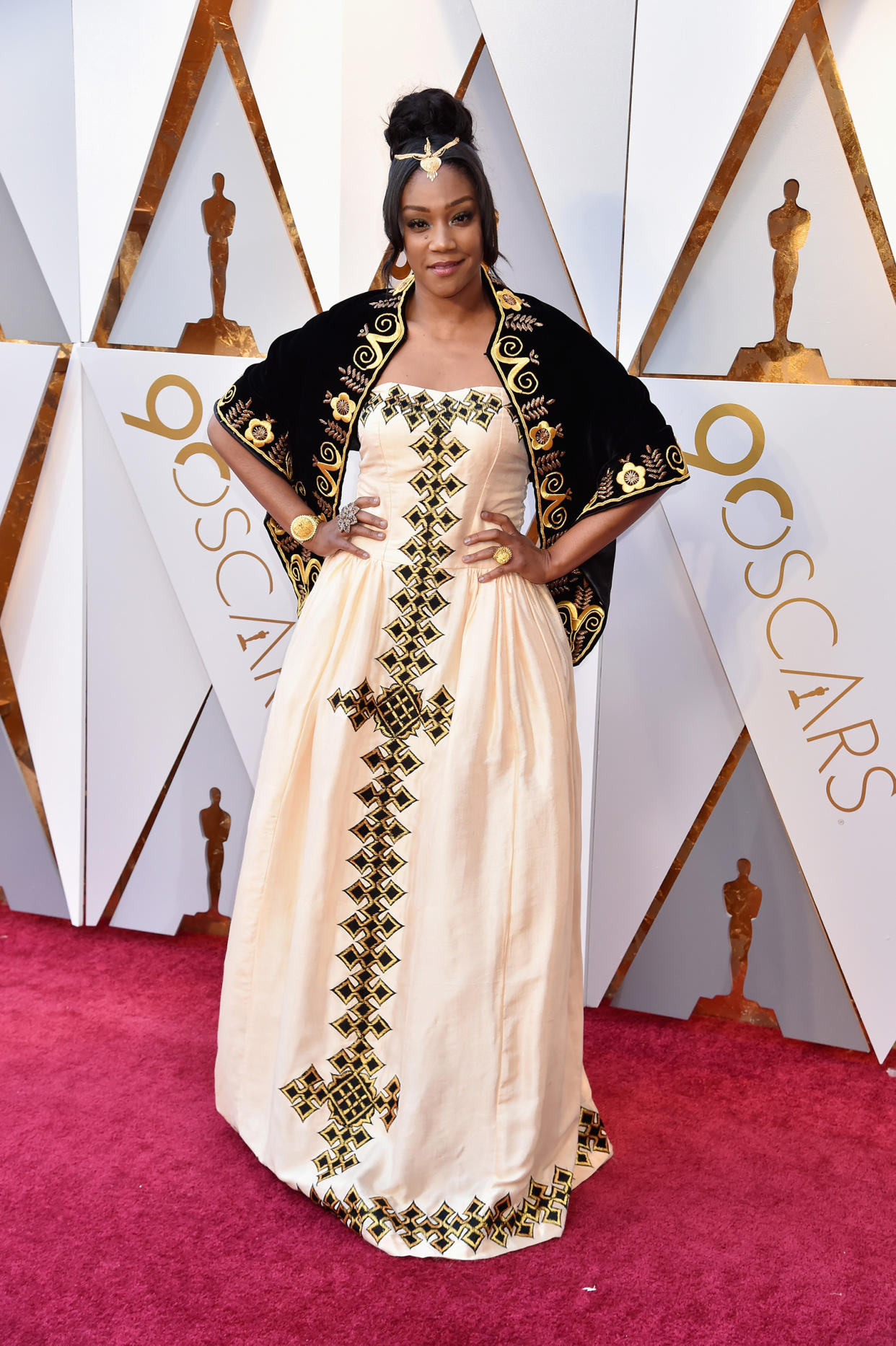 Tiffany Haddish attends the 90th Annual Academy Awards at Hollywood & Highland Center on March 4.