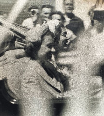 <p>Courtesy India Hicks</p> Queen Elizabeth and Lady Pamela in a car in Australia in 1954