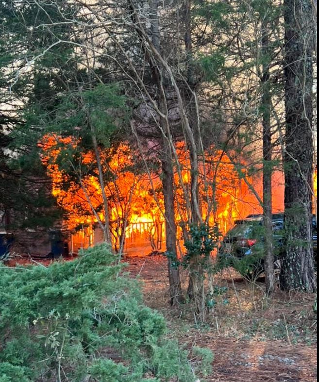 The house was in a raging fire when Stephen Ford and his girlfriend Gabby Stanley happened to drive by.