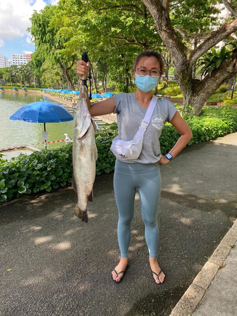 Anglers of all ages showing off their catch at D’Best Recreation. (PHOTO: D'Best)