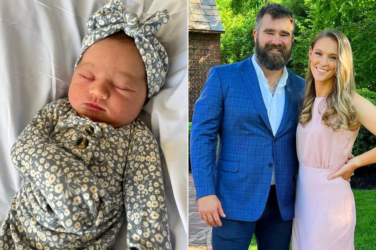 Jason Kelce Shares Photo of Baby Daughter Bennett in Stanley Cup