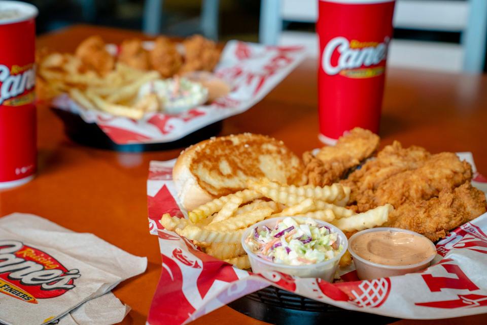 Raising Cane’s was founded by Todd Graves in 1996 in Baton Rouge, LA. They open in Johnsotn with their One Love concept of trademarked Chicken Finger meals.