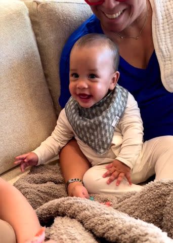 <p>John Legend Instagram</p> John Legend's 7-month-old daughter Esti