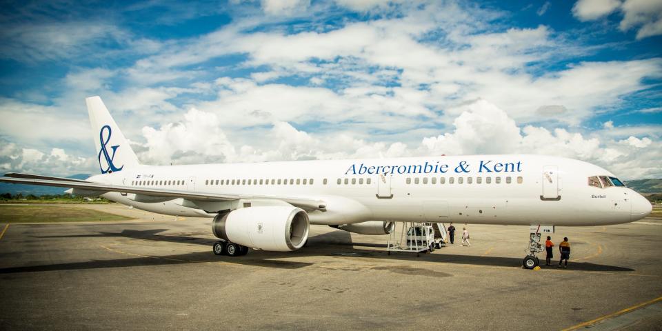 Abercrombie and Kent's Boeing 757.