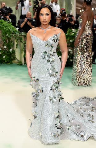 <p>Dimitrios Kambouris/Getty</p> Demi Lovato at the 2024 Met Gala