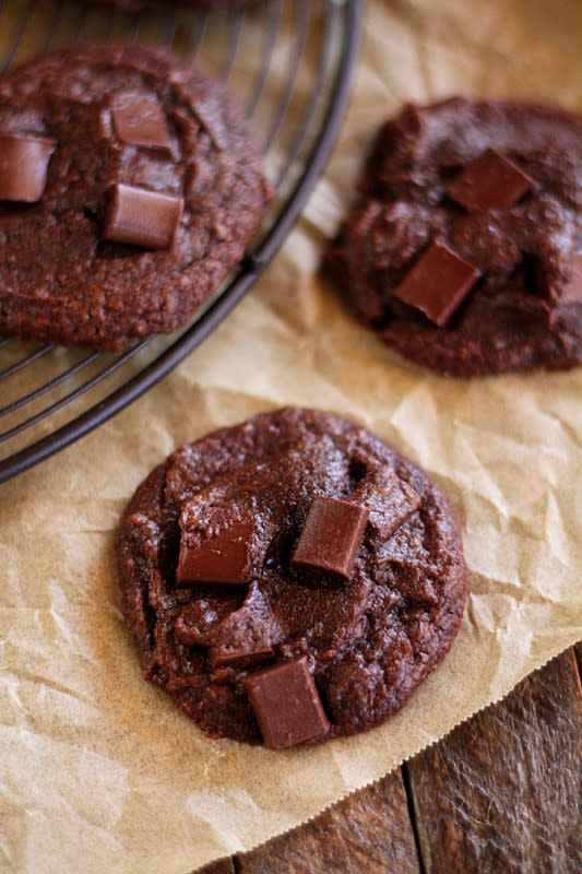 <p>Southern Bite</p><p>The gooey chocolate texture of a brownie, but in a fun little cookie<strong>.</strong></p><p><strong>Get the recipe: <a href="https://southernbite.com/fudgy-brownie-cookies/" rel="nofollow noopener" target="_blank" data-ylk="slk:Fudgy Brownie Cookies;elm:context_link;itc:0;sec:content-canvas" class="link ">Fudgy Brownie Cookies</a></strong></p><p><strong>Related: <a href="https://parade.com/845977/stephaniebrubaker/oh-fudge-18-fabulous-fudge-recipes-for-christmas/" rel="nofollow noopener" target="_blank" data-ylk="slk:18 Fabulous Fudge Recipes;elm:context_link;itc:0;sec:content-canvas" class="link ">18 Fabulous Fudge Recipes</a></strong></p>