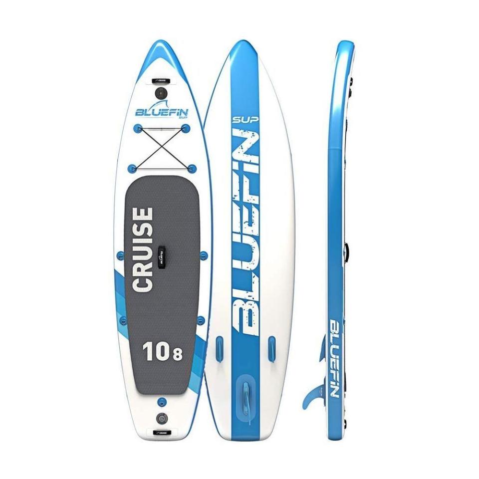 7) Inflatable 10-Foot 8-Inch Stand-Up Paddleboard with Kayak Conversion Kit