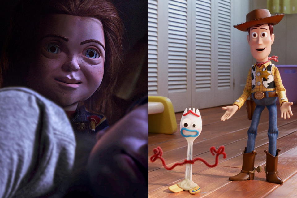 "Child's Play" and "Toy Story 4" both came out June 21, 2019.