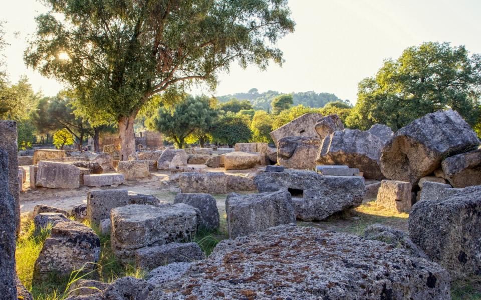 The ruins of the ancient Temple of Zeus in Olympia - Getty