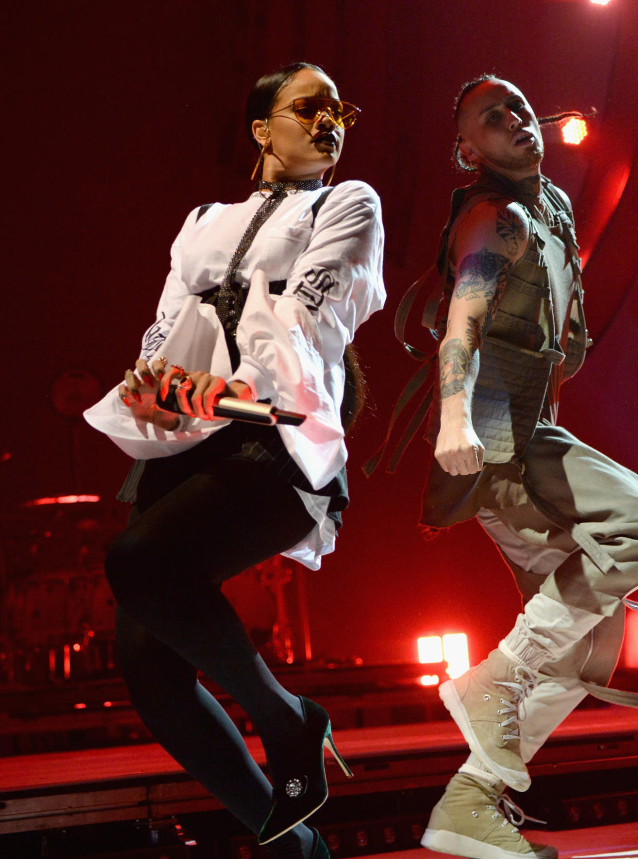 Rihanna performing at the Global Citizen Festival. (Photo: Getty Images)