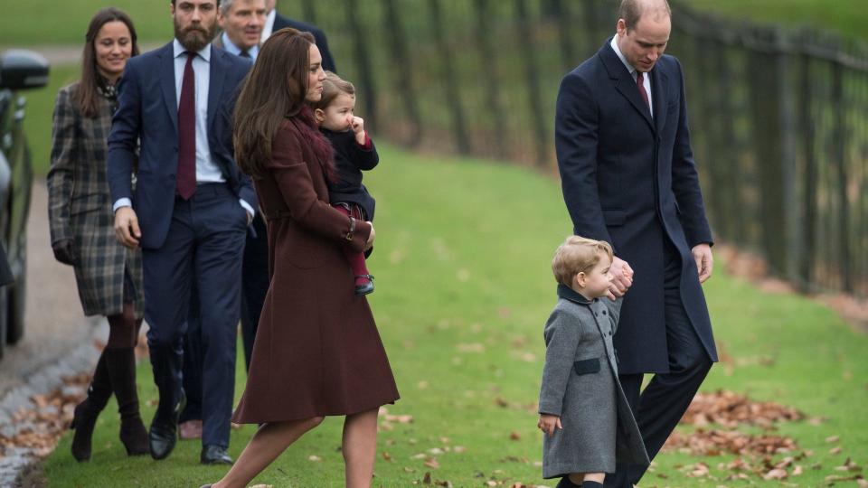 A photo of James Middleton, Princess Kate and Prince William