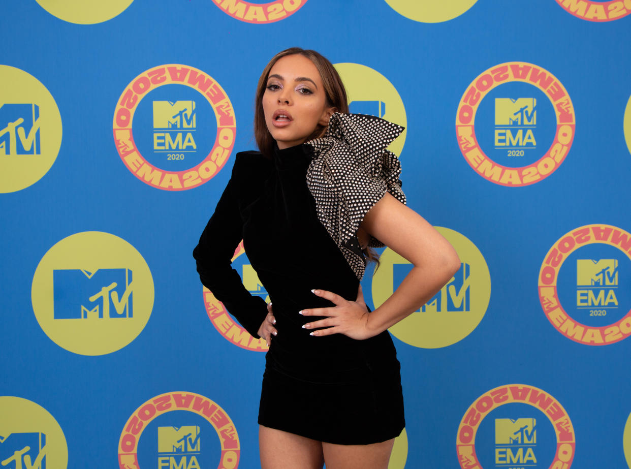 LONDON, ENGLAND - NOVEMBER 01: In this image released on November 08, Jade Thirlwall of Little Mix poses ahead of the MTV EMA's 2020 on November 01, 2020 in London, England. The MTV EMA's aired on November 08, 2020. (Photo by Callum Mills via Getty Images for MTV)