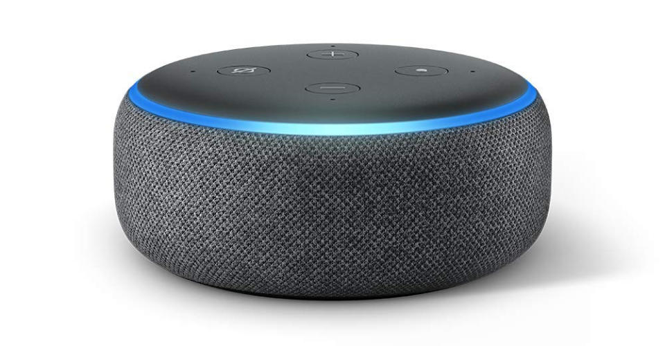 The Echo Dot has a 4.6 out of 5 star review rating with over 57,200 reviews. (Photo: Amazon)