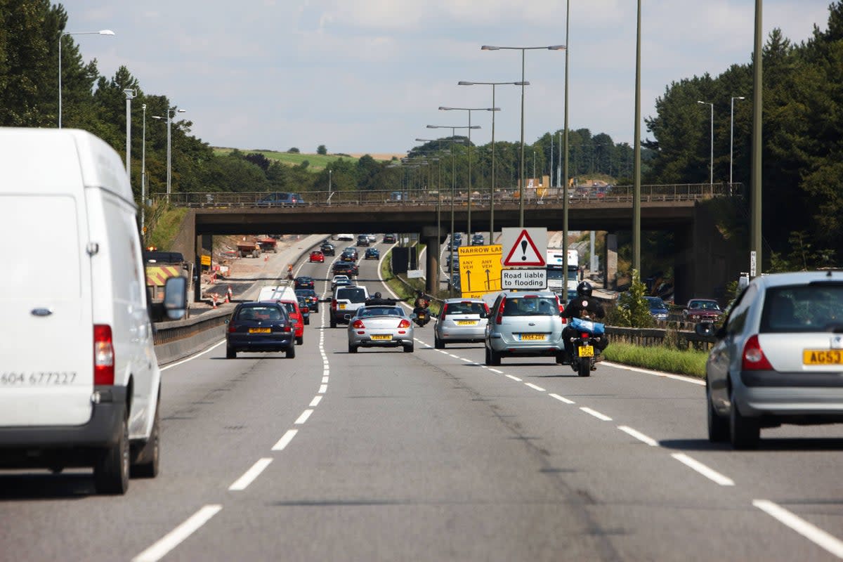 Motorists were trapped in long queues on the A3 on the bank holiday weekend