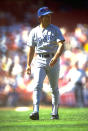 1990: TEXAS RANGERS MANAGER BOBBY VALENTINE DURING A RANGERS VERSUS OAKLAND ATHLETICS GAME AT THE OAKLAND COLISEUM IN OAKLAND, CALIFORNIA.