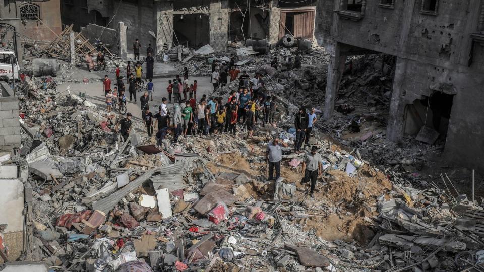 Rafah. (Bild: Fatima Shbair/AP/dpa)