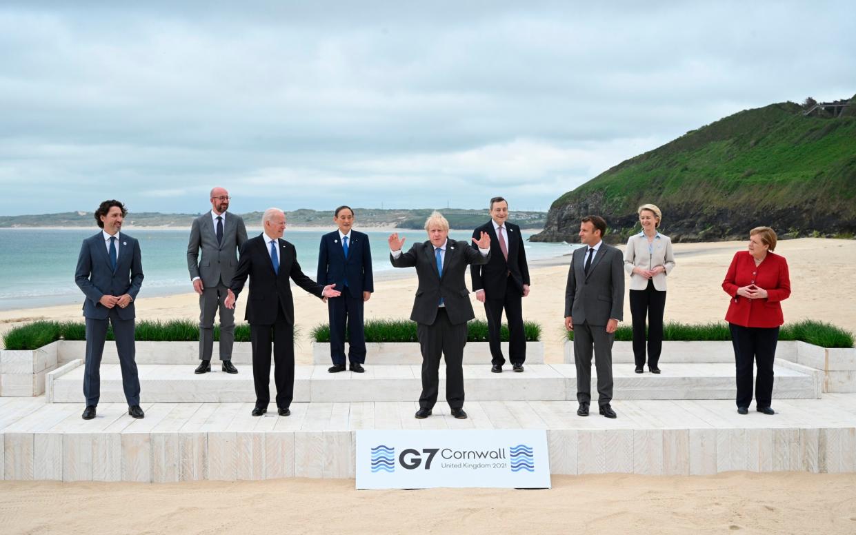 G7 leaders in Cornwall last year made grand pledges to 'vaccinate the world' - Leon Neal