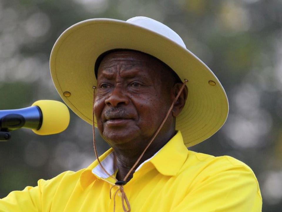 Uganda’s president Yoweri Museveni called the attack a ‘cowardly act’ (Reuters)