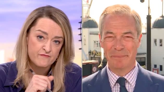 Laura Kuenssberg quizzed Nigel Farage on BBC1.