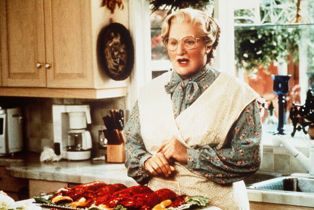 <p>20th Century Fox/Blue Wolf/Kobal/Shutterstock </p> Robin Williams in "Mrs. Doubtfire" (1993)