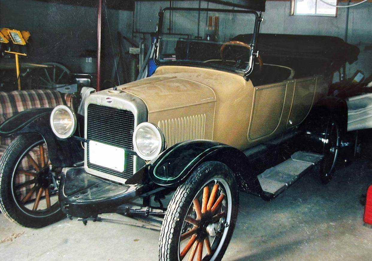 This tan 1922 Overland convertible was stolen from a farm in Southern Door County in January 2023, and the Door County Sheriff's Office is seeking information after the theft of the antique car was reported to them this week, about 15 months later.