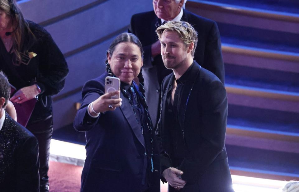 William Belleau and Ryan Gosling at the 96th Annual Oscars held at Dolby Theatre on March 10, 2024