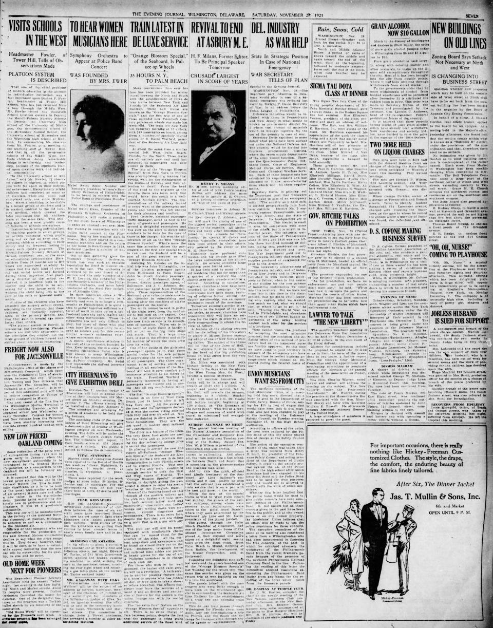Page 7 of the Evening Journal from Nov. 28, 1925.