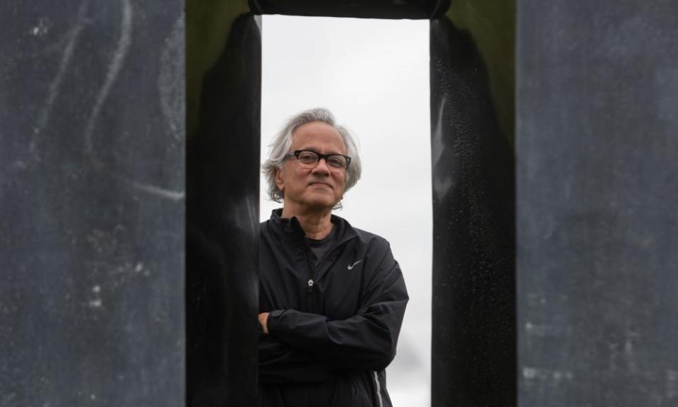 Anish Kapoor, seen next to one of his sculptures at Houghton Hall, says historic museums should recognise the legacy behind their collections