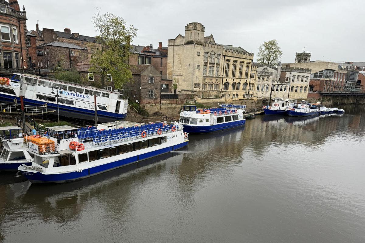 City Cruises York boats moored by Lendal Bridge <i>(Image: Harry Booth)</i>