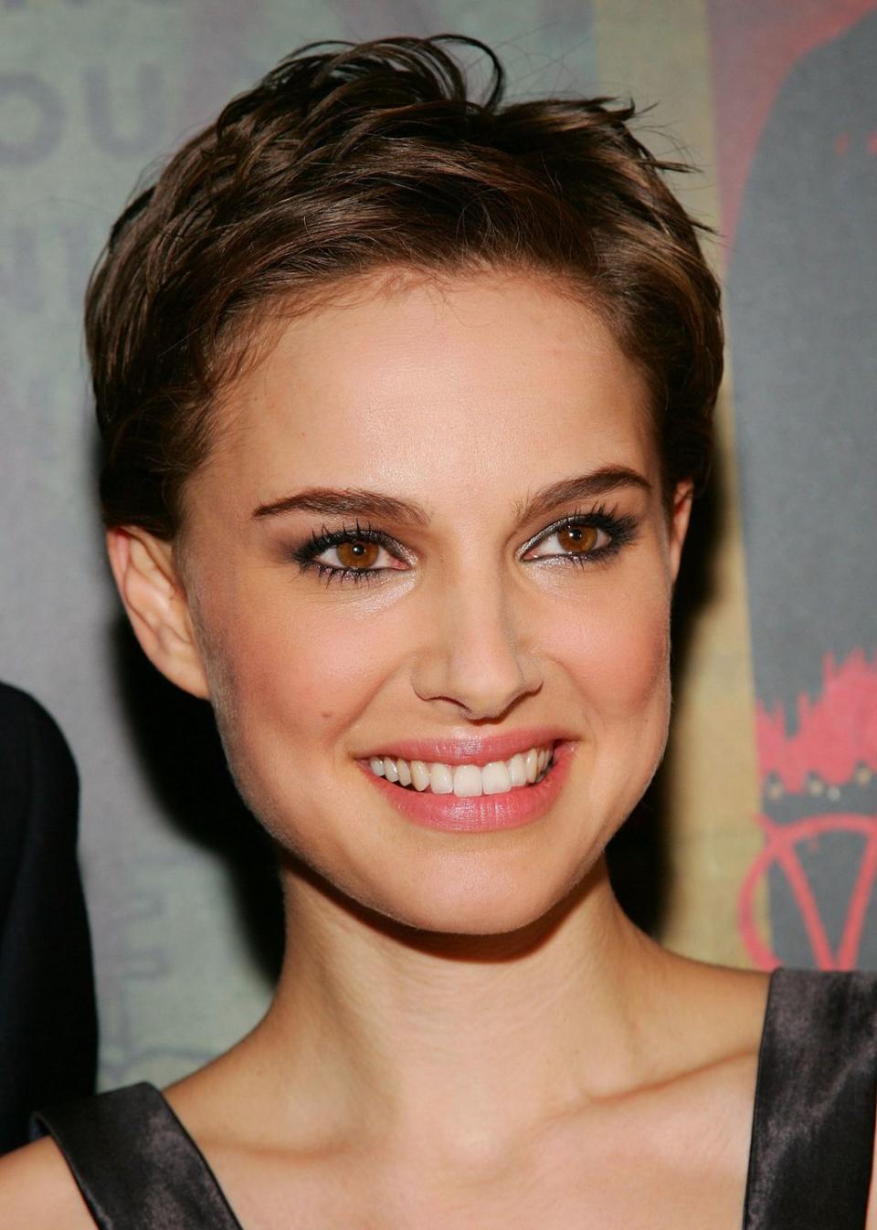 <p>Pixie cuts can make your hair appear thicker and create a voluminous image. Actress <strong>Natalie Portman</strong> styled her's with choppy layers for maximum dimension. </p>