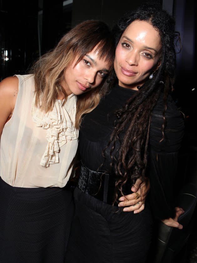 Zoe Kravitz Famous Folks: Lisa Bonet and Lenny Kravitz  Zoë Kravitz, 22, is the daughter of musician Lenny Kravitz and actress Lisa Bonet, who was nominated for the Emmy for Outstanding Supporting Actress in a Comedy Series for “The Cosby Show.” Zoë is pursuing a career in acting and will be starring in M. Night Shyamalan’s sci-fi film, “After Earth.”