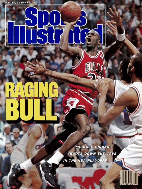 Michael Jordan appeared on a record 50 Sports Illustrated covers. This is the eighth. (Carl Skalak/Sports Illustrated via Getty Images)