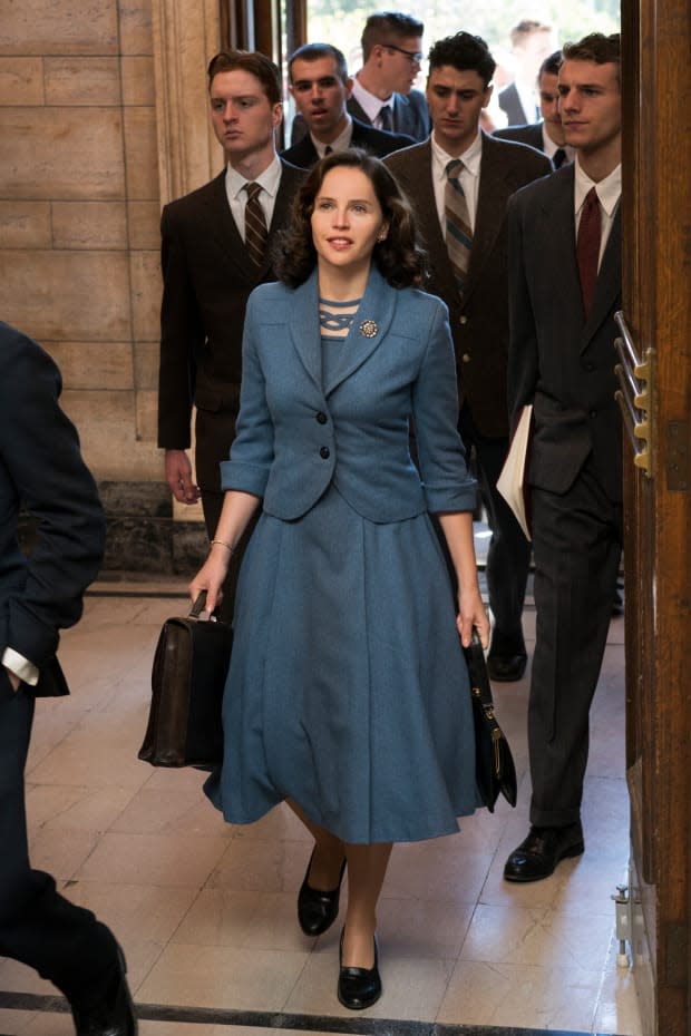 Ruth Bader Ginsberg (Felicity Jones) enters Harvard Law School. Photo: Jonathan Wenk/Focus Features