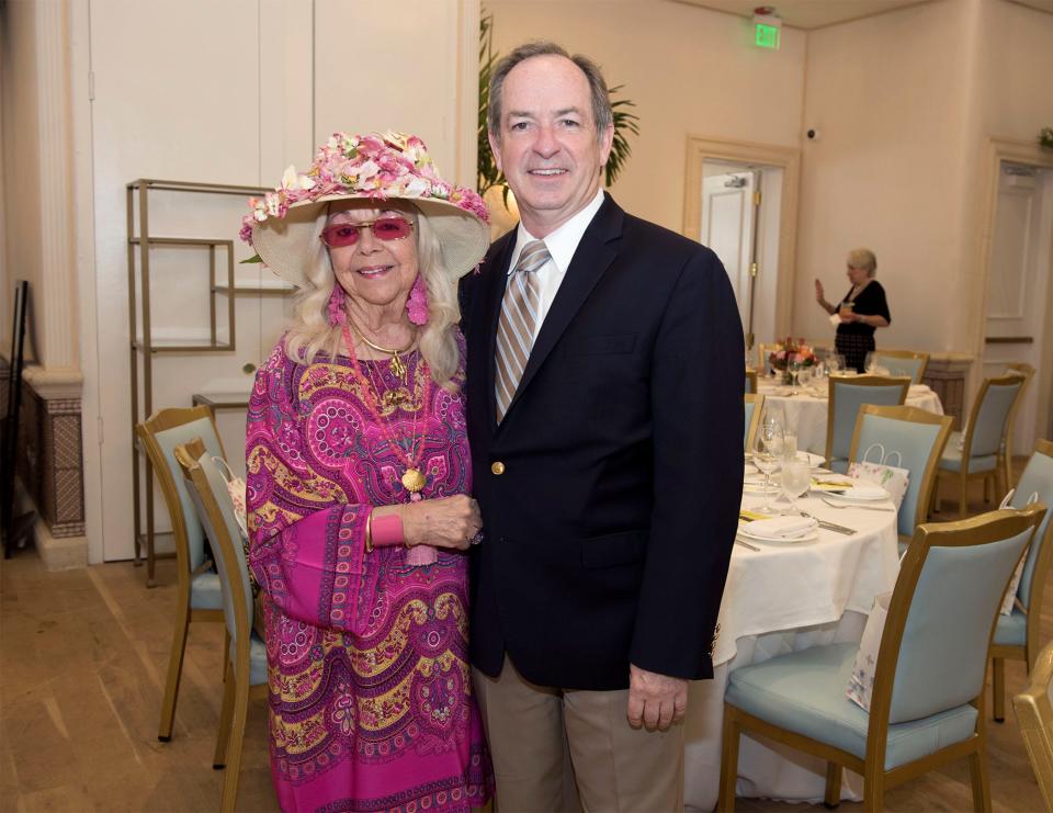 Arlette Gordon and Stanton Collemer at the Palm Beach Opera Ladies Guild luncheon and silent auction at The Colony on March 18, 2022.