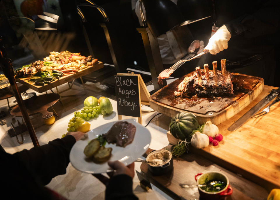 Kaseya Center’s private South Lounge added Black Angus Ribeye to the menu for a game in early March.