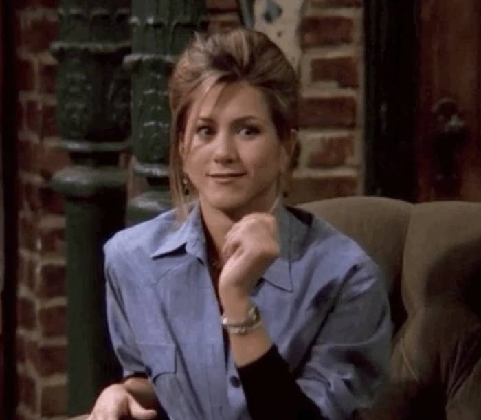 Rachel in "Friends" smiling