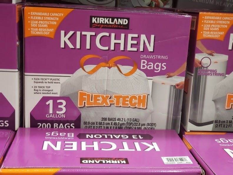 Kirkland 13 gallon Kitchen Drawstring bags - Awesome deal at