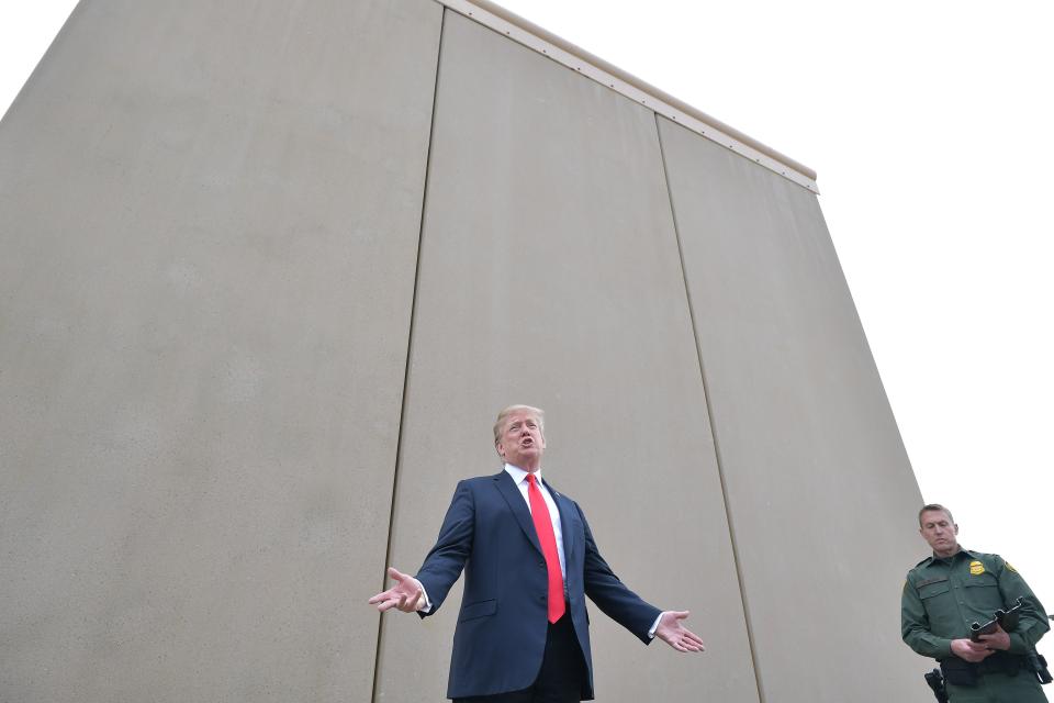 President Donald Trump in San Diego on March 13, 2018.