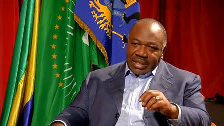 A still image from video shows Gabon President Ali Bongo being interviewed in Libreville, Gabon, September 24, 2016. REUTERS/Reuters TV