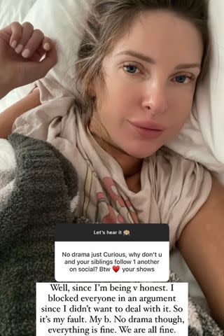 <p> Lindsie Chrisley/Instagram</p> Lindsie Chrisley Reveals She Recently Blocked Her Siblings on Social Media