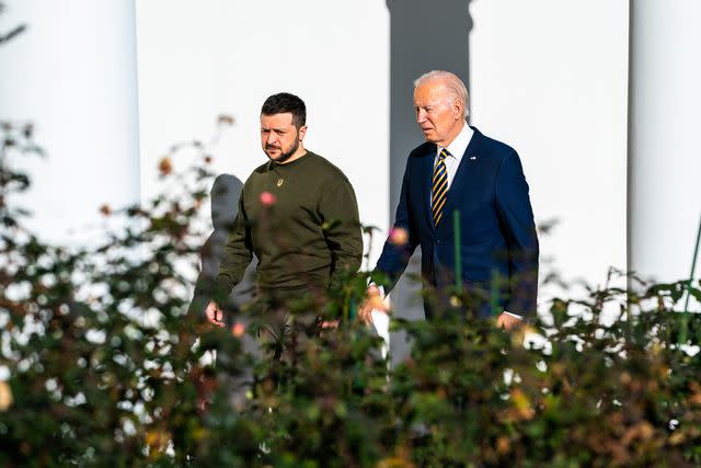 Demetrius Freeman/The Washington Post via Getty Ukraine President Volodymyr Zelenskyy visits U.S. President Joe Biden at the White House on Dec. 21, 2022