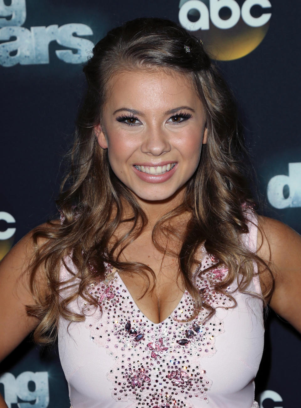 Actress/ wildlife conservationist Bindi Irwin attends 'Dancing with the Stars' Season 21 at CBS Televison City on September 22, 2015 in Los Angeles, California.&nbsp;