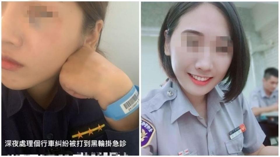 事後被打傷的劉姓女警也在個人IG發文。(圖／翻攝畫面)