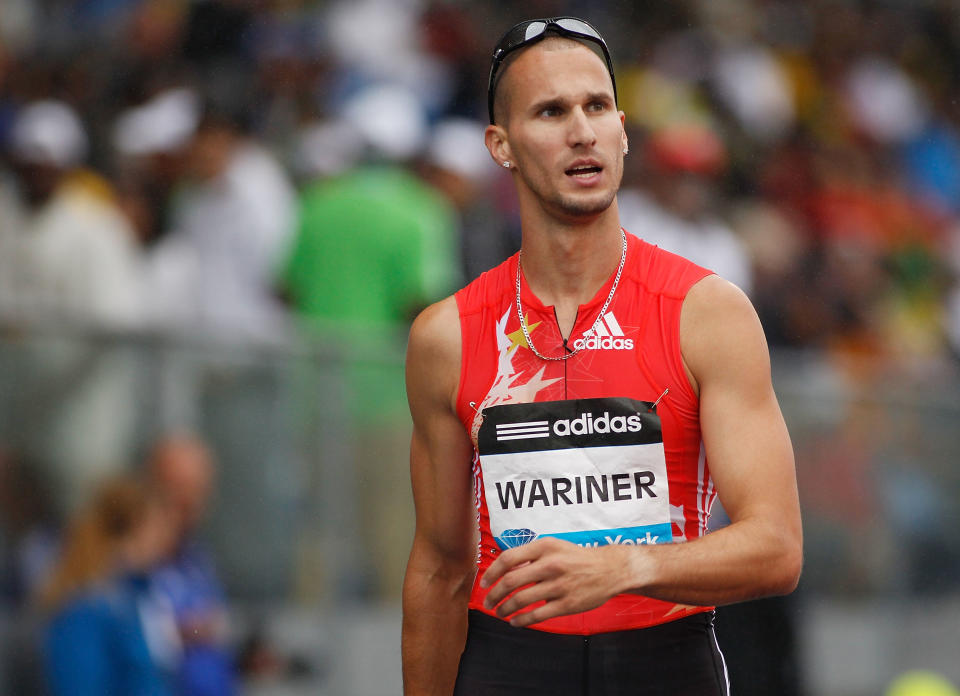 NEW YORK - JUNE 11: Jeremy Wariner of the US looks on after winning the Men's 400m during the adidas Grand Prix at Icahn Stadium on June 11, 2011 in New York City. (Photo by Mike Stobe/Getty Images)