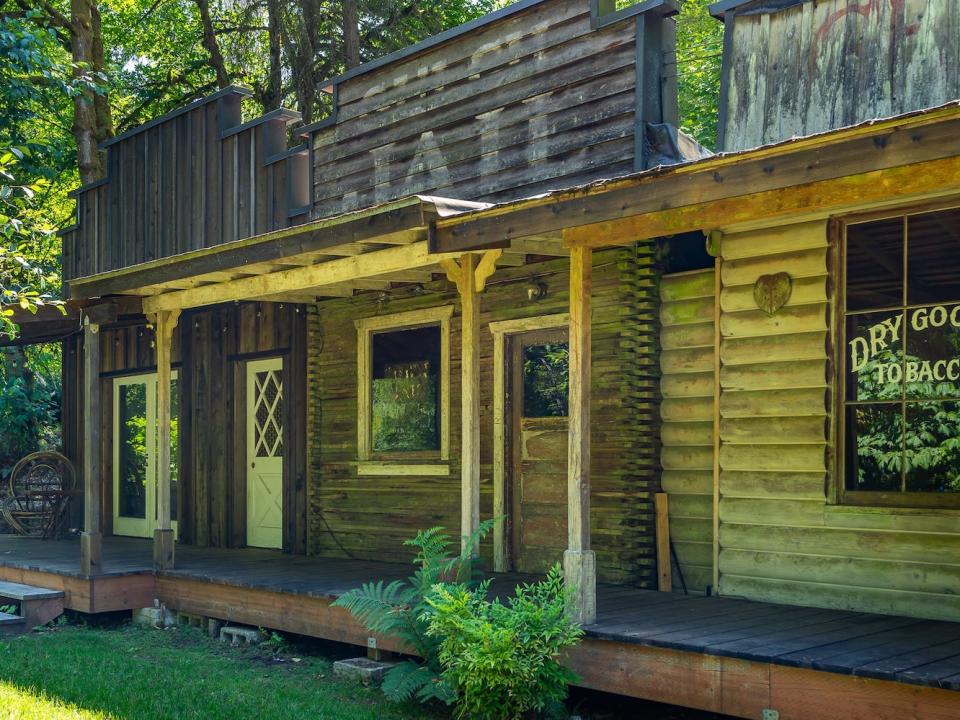 The exterior of the old building that was formerly a jail.