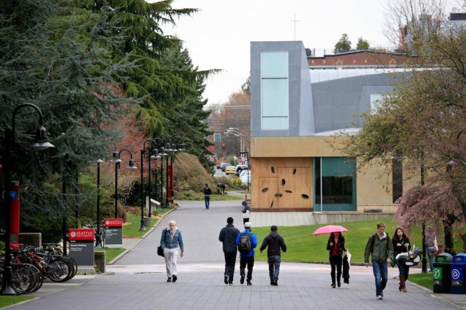 Seattle University campus suspended in-person classes on March 9 after several coronavirus cases were confirmed in Washington state. (Photo: Seattle University)